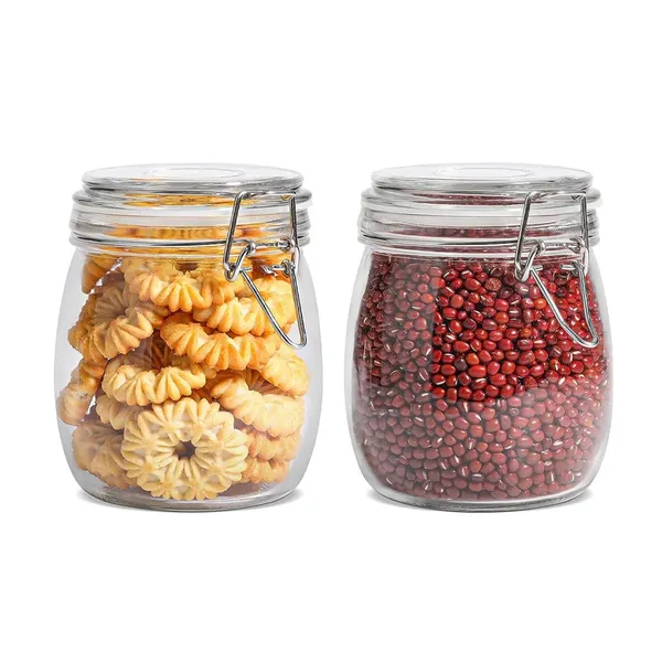Glass_Kitchen_Storage_Canister_With_Hinged_Lid