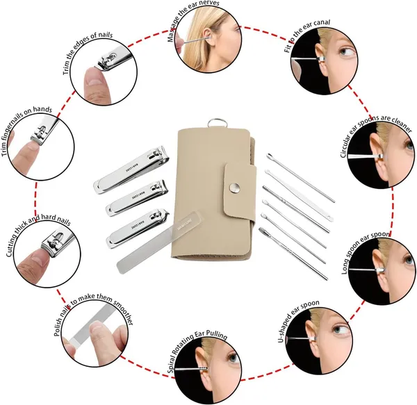 Nail_Clippers_And_Manicure_Set_With_Case