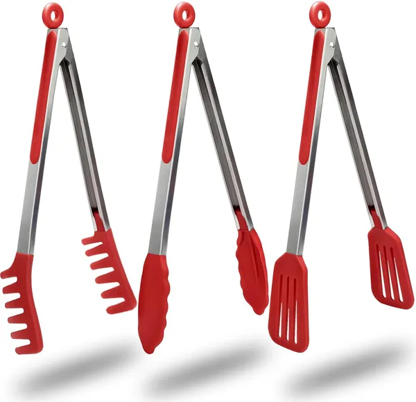 KRIVETY_3in1_Silicone_Kitchen_Cooking_Tongs_Set,_11"_Stainless_Steel_Nonstick_Food_Tong_with_BPA_Free_Silicone_Tips_for_Serving_Spaghetti_Steak_Pizza_Salad_Vegetable_Fruit__Silicone_Kitchen_Tongs