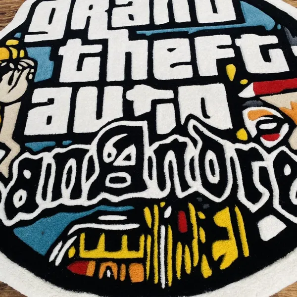 Gta_San_Andreas_Logo_Hand_Tufted_Rug_5_Way_Increase_Your_Beauty