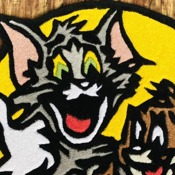 Tom_And_Jerry_Logo_Rug_Cartoon_Rug_Handtufted_Rug_Top_1_Tom_And_Jerry_Rug