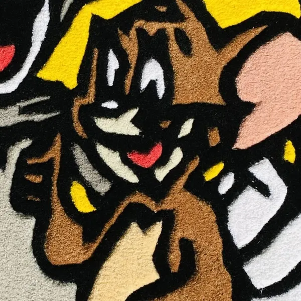 Tom_And_Jerry_Logo_Rug_Cartoon_Rug_Handtufted_Rug_Top_1_Tom_And_Jerry_Rug