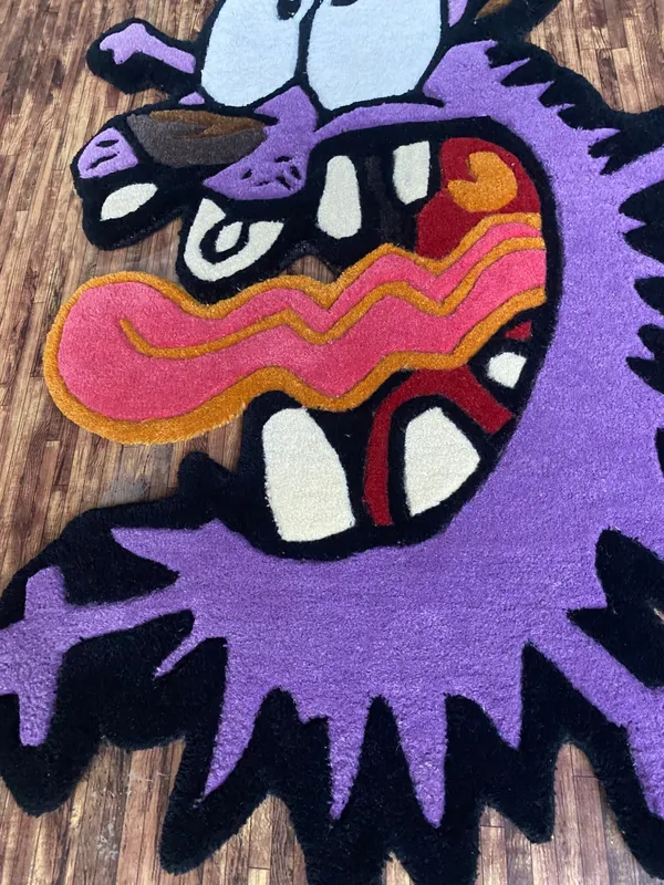 Courage_Heart_Attack_Rug_Bold_Cartoon_Statement_Rug