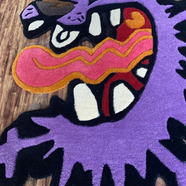 Courage_Heart_Attack_Rug_Bold_Cartoon_Statement_Rug