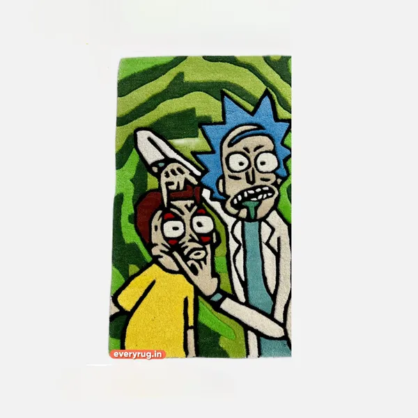 Rick_And_Morty_Rug_Handtufted_Cartoon_Rug_Top_1_Rug_With_30_Off