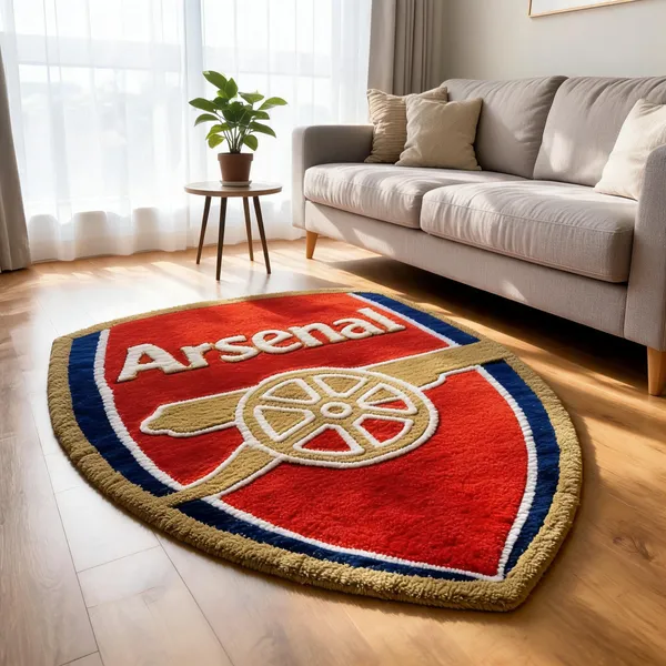 Red_Wool_Sports_Arsenal_Football_Club_Logo_Cut_Pile_Hand_Tufted_Rug