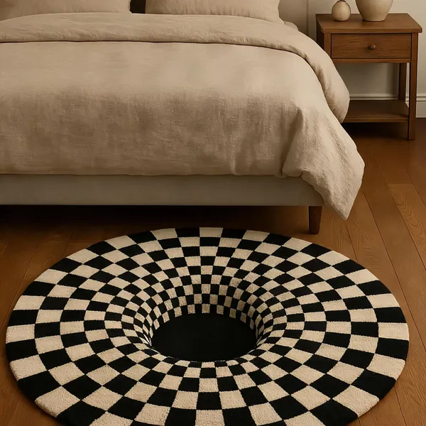 Black_Wool_Modern_Illusion_Cut_Pile_Hand_Tufted_Rug
