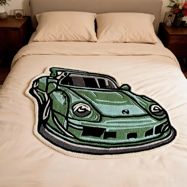 Teal_Wool_Kids_Racing_Car_Print_Cut_Pile_Hand_Tufted_Rug