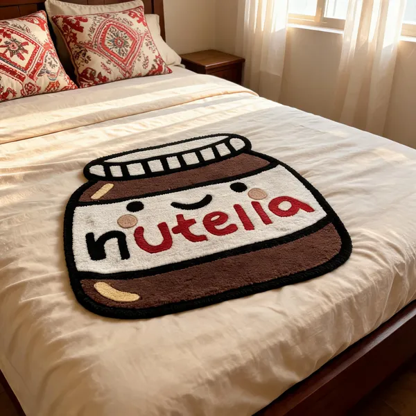 Brown_Wool_Novelty_Nutella_Jar_Print_Cut_Pile_Hand_Tufted_Rug