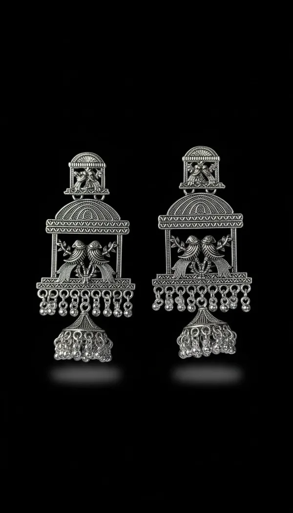 Silver-Tone_Oxidized_Temple_Jhumka_Earrings_for_Women