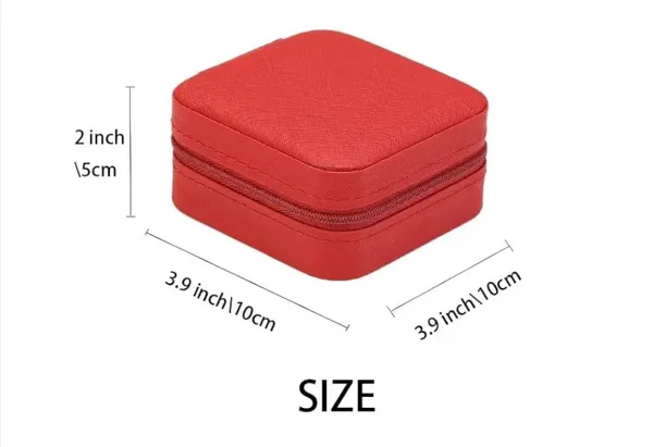Pu_Leather_Travel_Red_Zipper_Mini_Jewellery_Organiser_Box