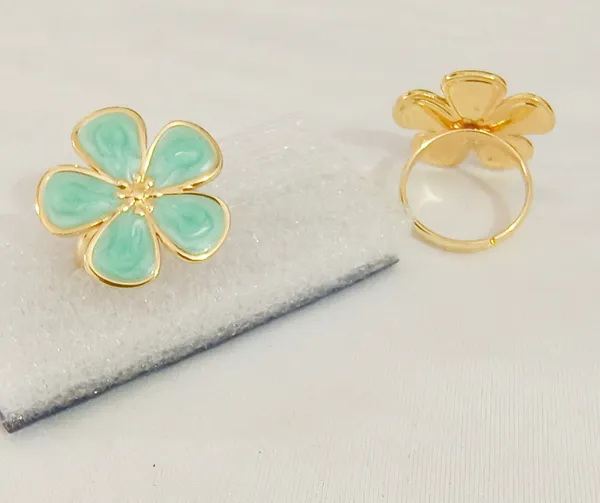Blue_&_Mint_Green_Stainless_Steel_Enamel_Floral_Adjustable_Ring_Set_For_Women_Pack_of_2