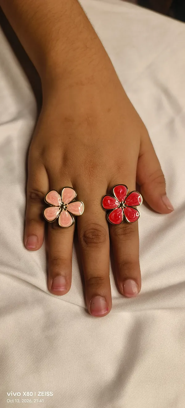 Red_&_Pink_Stainless_Steel_Enamel_Floral_Adjustable_Ring_Set_For_Women_Pack_of_2