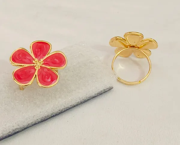 Red_&_Pink_Stainless_Steel_Enamel_Floral_Adjustable_Ring_Set_For_Women_Pack_of_2