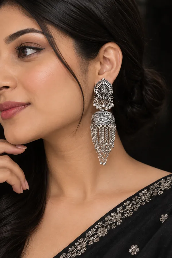 Oxidised_Silver_Brass_Chandbali_Tassel_Jhumka_Earrings_For_Women