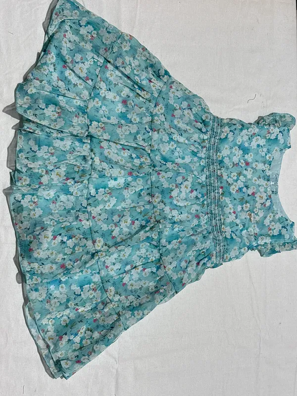 Aqua_Floral_Fit_And_Flare_Dress_for_Girls