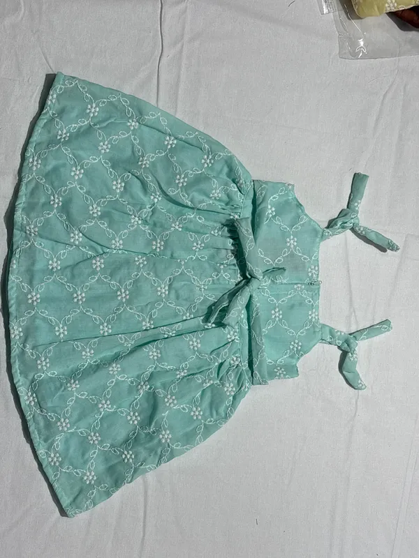 Mint_Green_Cotton_Floral_Flared_Dress_for_Girls