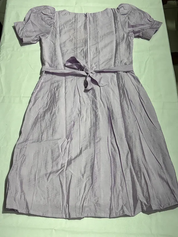 Grey_Short_Sleeve_Fit_And_Flare_Dress_for_Women