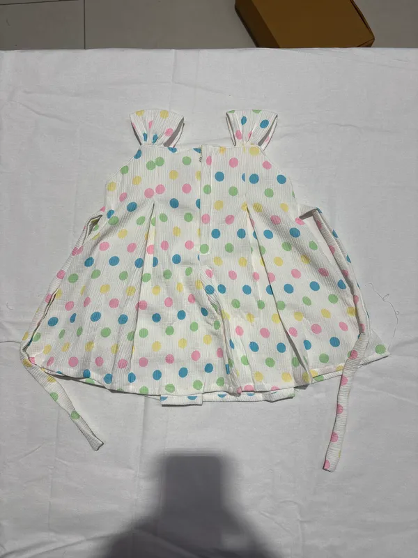 White_Polka_Dot_Sleeveless_Dress_for_Girls