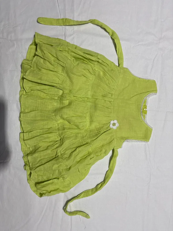 Green_Sleeveless_Gathered_Dress_for_Girls