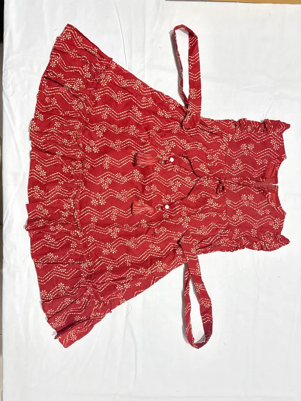 Red_Printed_A_Line_Dress_for_Girls