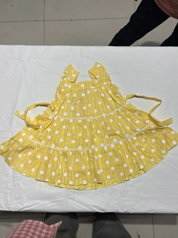 Yellow_Polka_Dot_Frock_Dress_For_Girls