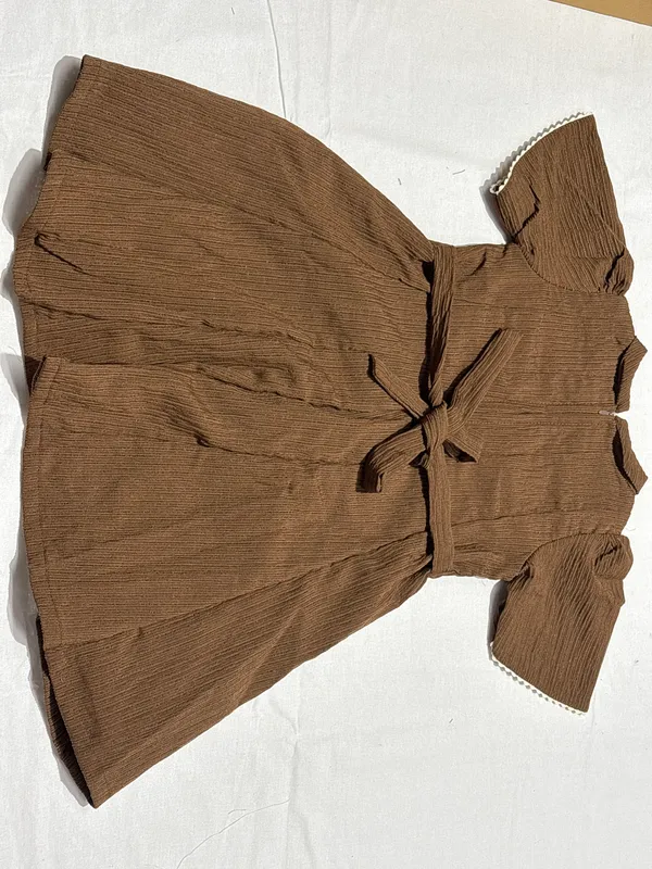 Brown_Textured_Fit_And_Flare_Dress_for_Women