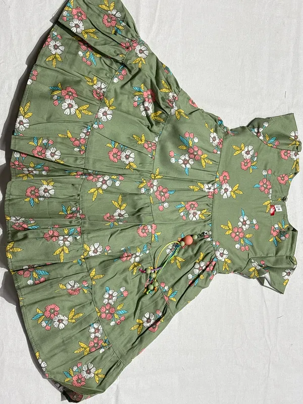 Green_Floral_Printed_Flared_Dress_for_Girls