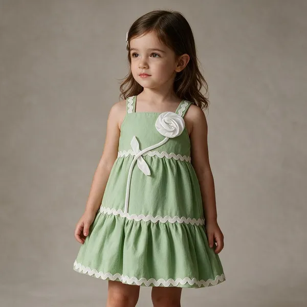 Green_Ruffled_Frock_Dress_For_Baby_Girls