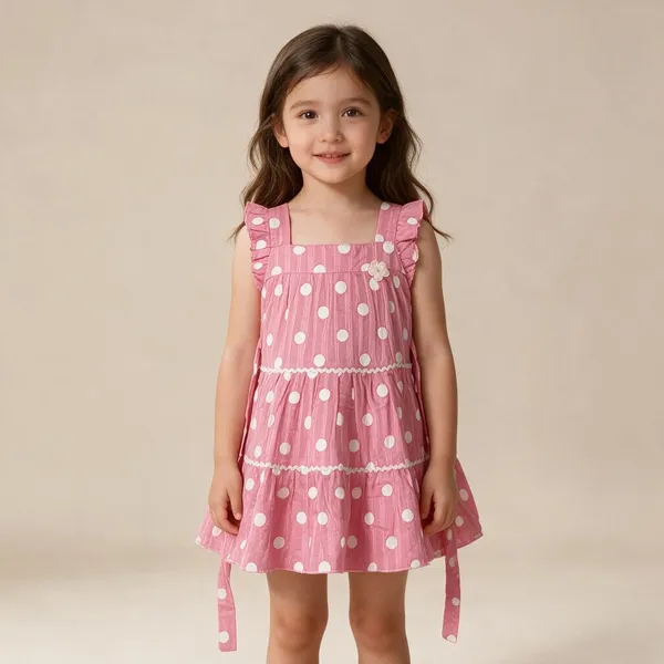 Pink_Polka_Dot_Tiered_Dress_For_Baby_Girls