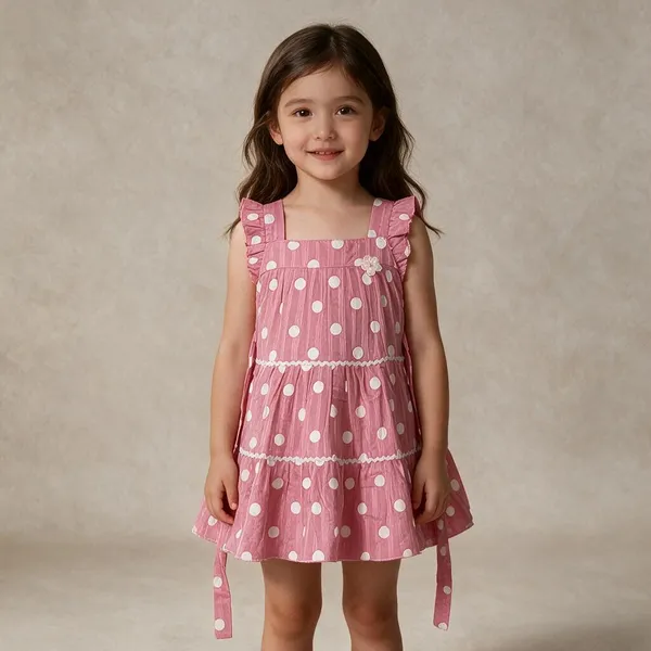 Pink_Polka_Dot_Tiered_Dress_For_Baby_Girls