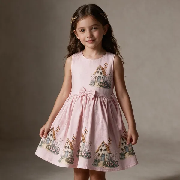 Pink_Printed_Fit_And_Flare_Dress_For_Girls