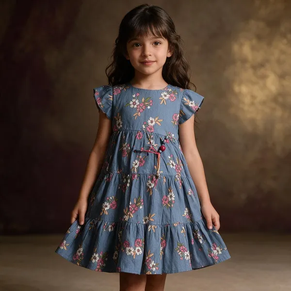 Blue_Floral_Fit_And_Flare_Dress_For_Girls