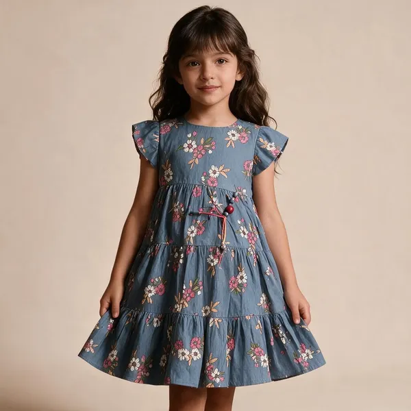 Blue_Floral_Fit_And_Flare_Dress_For_Girls