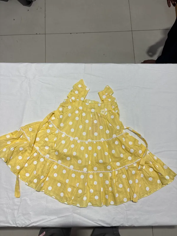 Yellow_Polka_Dot_Frock_Dress_For_Girls