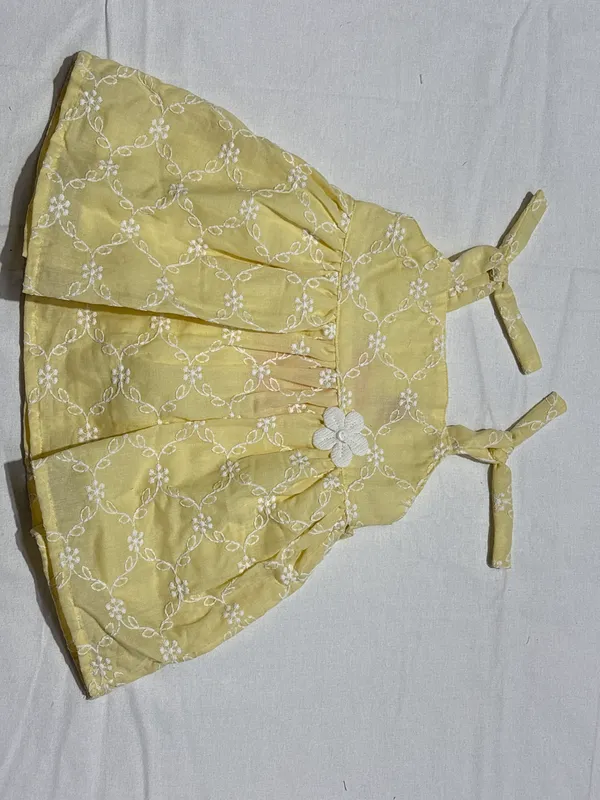 Yellow_Floral_Embroidered_Frock_Dress_For_Baby_Girls