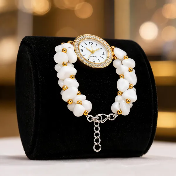 Moonlight_Pearl_–_White_Quartz_Gemstone_Watch_Bracelet