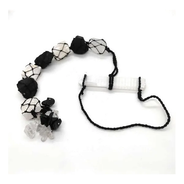 Black_Tourmaline_With_Selenite_Raw_Tumble_Hanging_With_Selenite_Stick