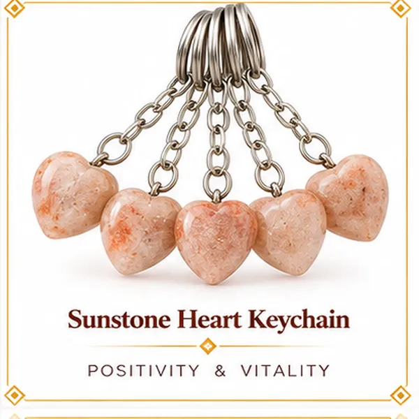 Sunstone_Heart_Keychain