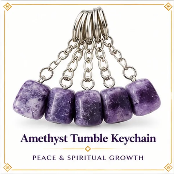 Amethyst_Tumble_Keychain