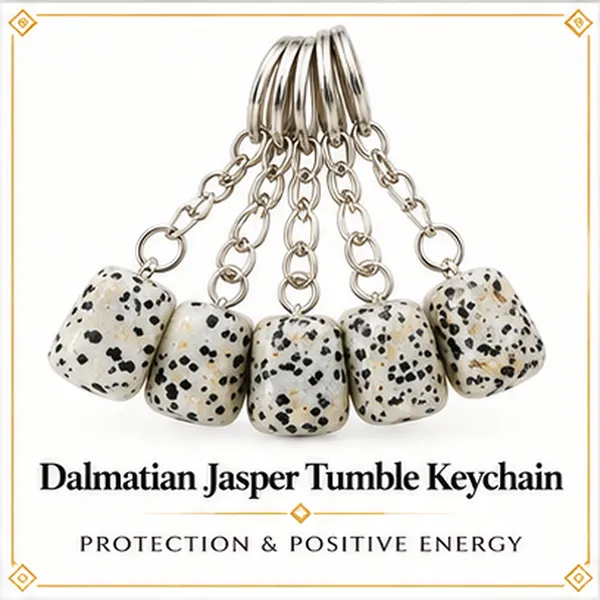 Dalmatian_Jasper_Tumble_Keychain