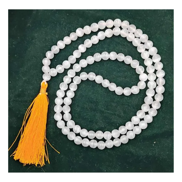 Selenite_Natural_Mala
