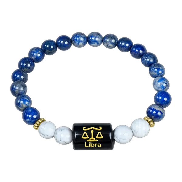 Libra_(तुला_राशि)_Lapis_Lazuli_&_Howlite_Natural_Stone_Bracelet