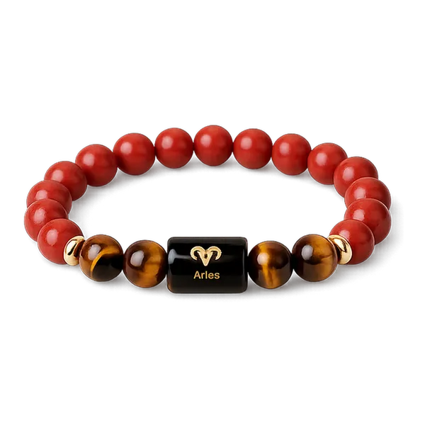 Aries_(मेष_राशि)_Red_Jasper_&_Tiger_Eye_Crystal_Bracelet