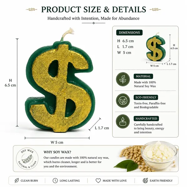 Dollar_Shape_Decorative_Candle