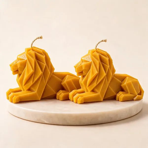 Lion_Sculpted_Candle_Pack_Of_2