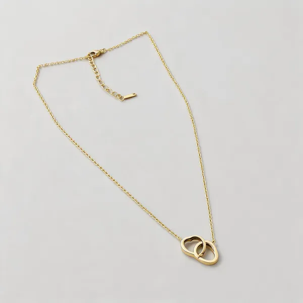 Gold_Stainless_Steel_Interlocking_Pendant_Necklace_For_Women