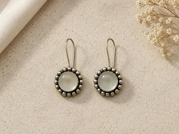 Silver-Tone_White_Stone_Drop_Earrings_for_Women