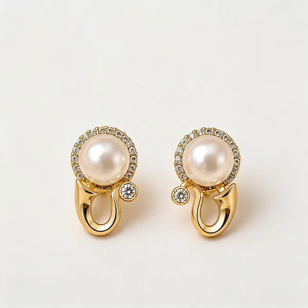 Gold_Stainless_Steel_Pearl_Stud_Earrings_For_Women