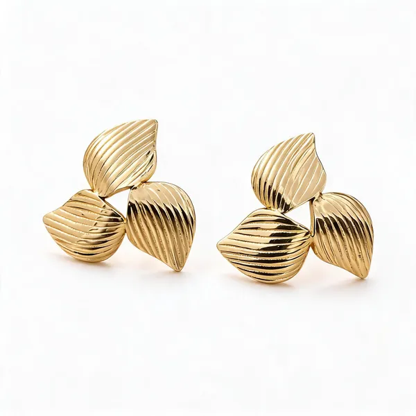 Gold_Stainless_Steel_Leaf_Stud_Earrings_For_Women